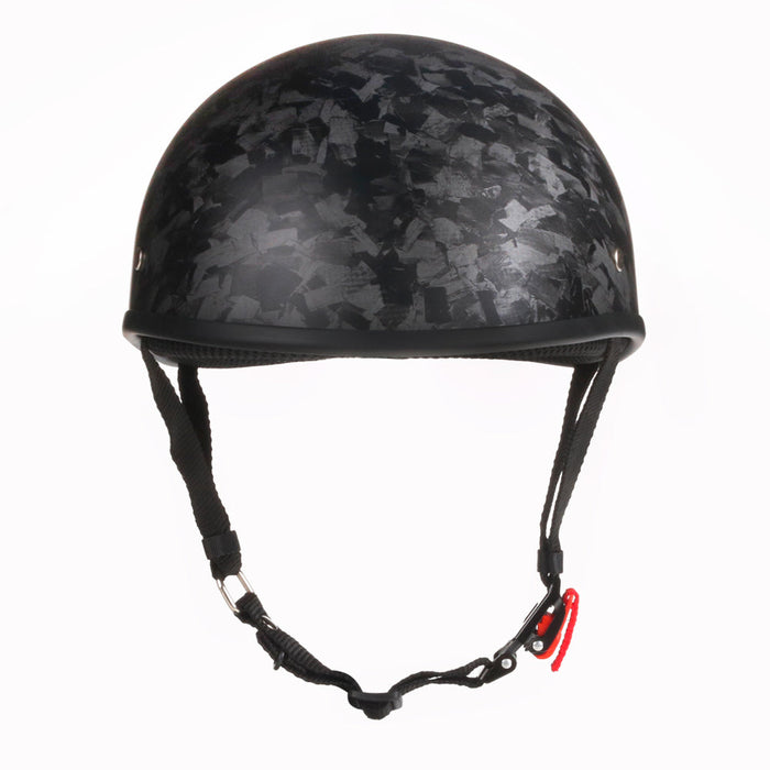 Smallest & Lightest DOT Open Beanie Helmet - Forged Carbon Black