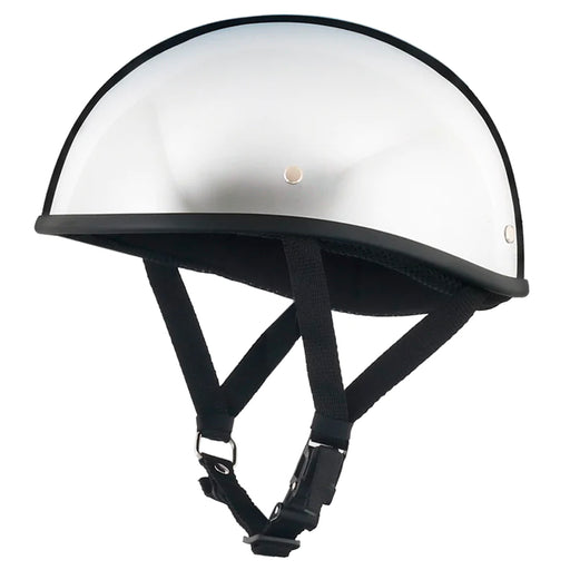 Smallest & Lightest DOT Open Beanie Helmet - Chrome