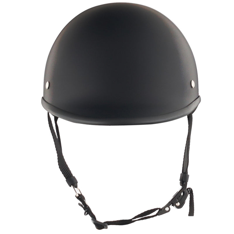 Smallest & Lightest DOT Open Face Polo Helmet- Matte Black