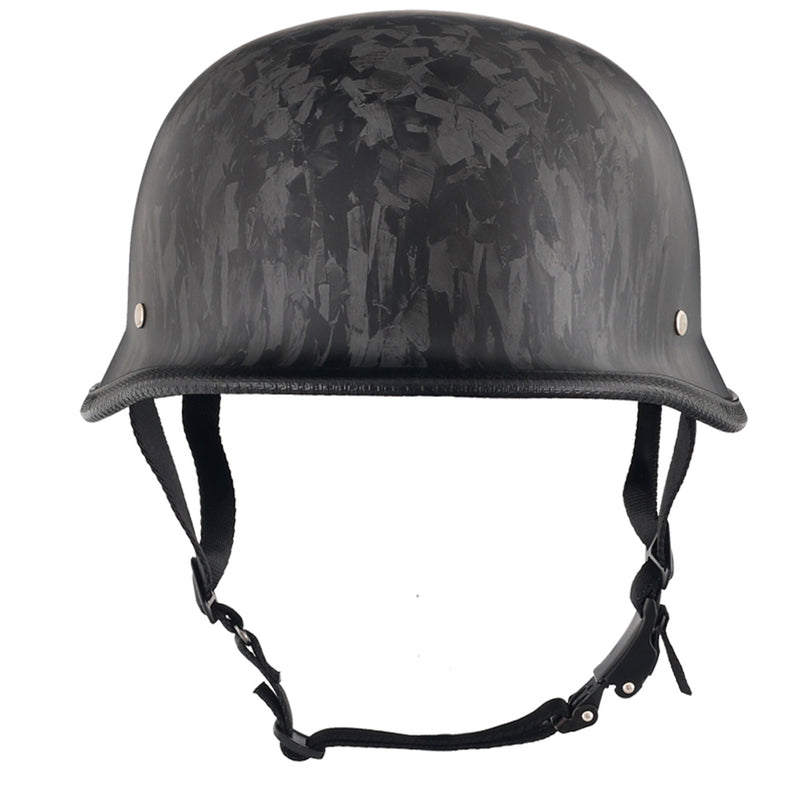 Mayan Style Half Helmet German Style — Carbon Fiber
