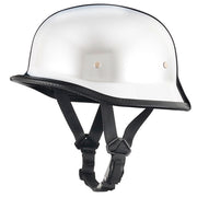 chrome mirrored low profile german dot motorcycle helmet chopper Outlaw Helmets T99 Siver Style Half for Men & Women Approved Mayan Style DOT Approved Half Helmet Lightweight German Style Open Face Motorcycle Half Shell