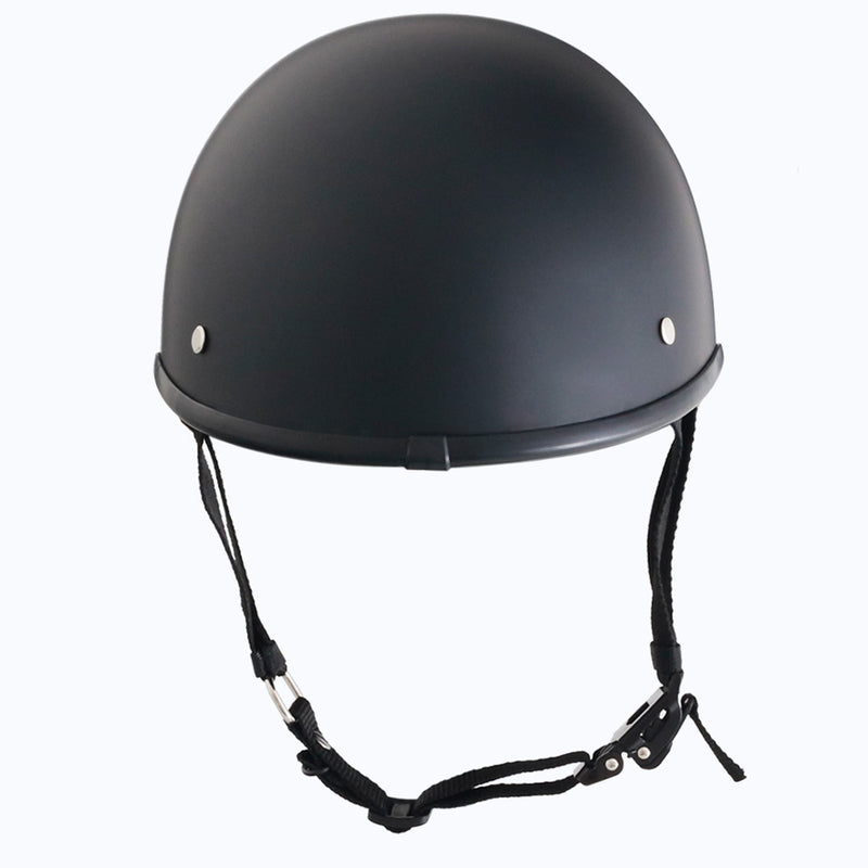 Smallest & Lightest DOT Reversible Helmet Curved Style - Matte Black