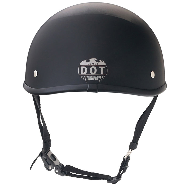 Smallest & Lightest DOT Beanie Half Helmet - Punisher Style