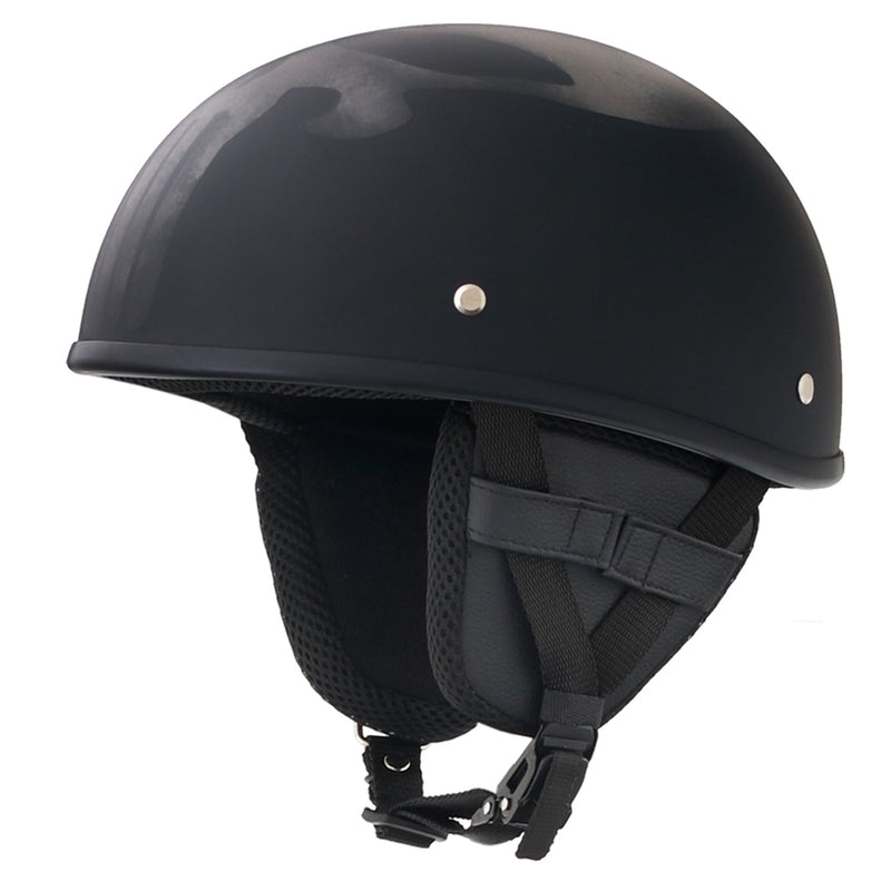 Smallest & Lightest DOT Beanie Half Helmet - Punisher Style
