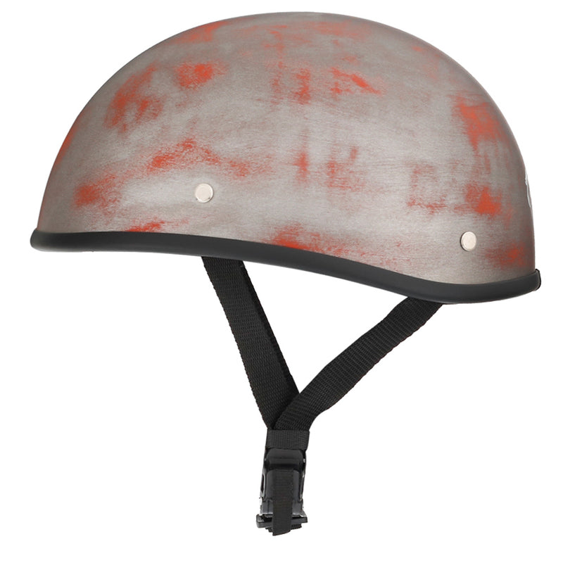 Smallest & Lightest DOT Beanie Helmet - Rust Black