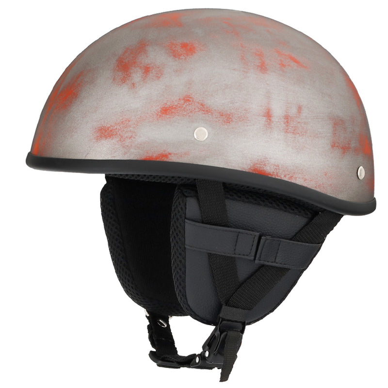 Smallest & Lightest DOT Beanie Helmet - Rust Black