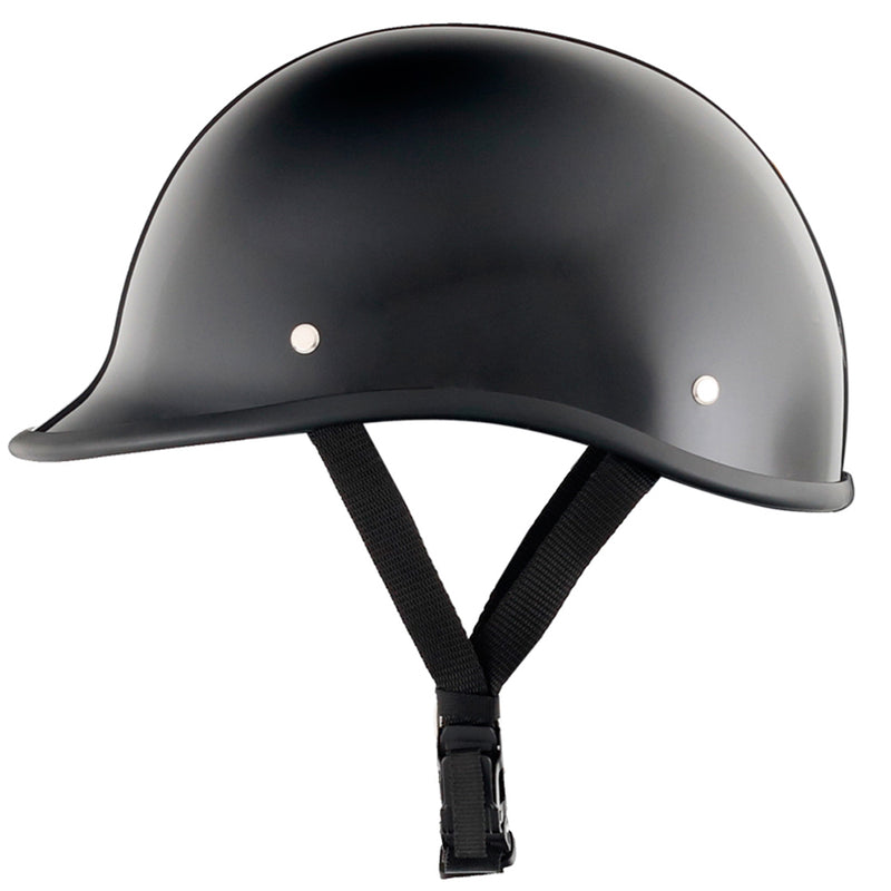 Smallest & Lightest DOT Polo Half Helmet- Gloss Black