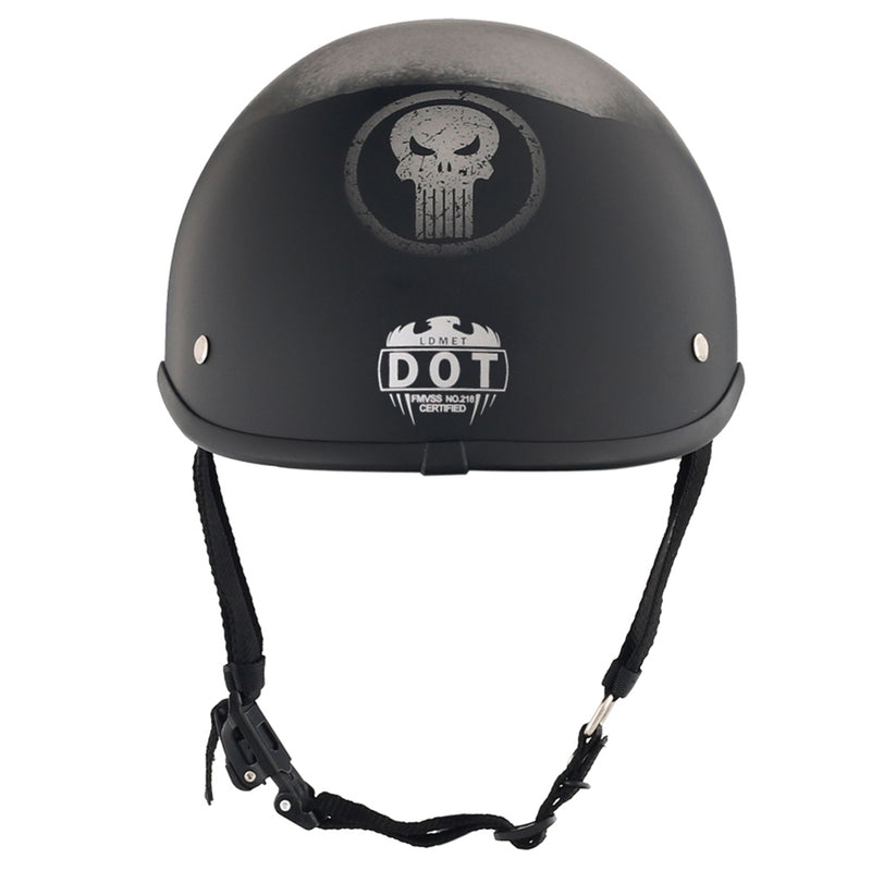 Smallest & Lightest DOT  Polo Helmet - Punisher Style