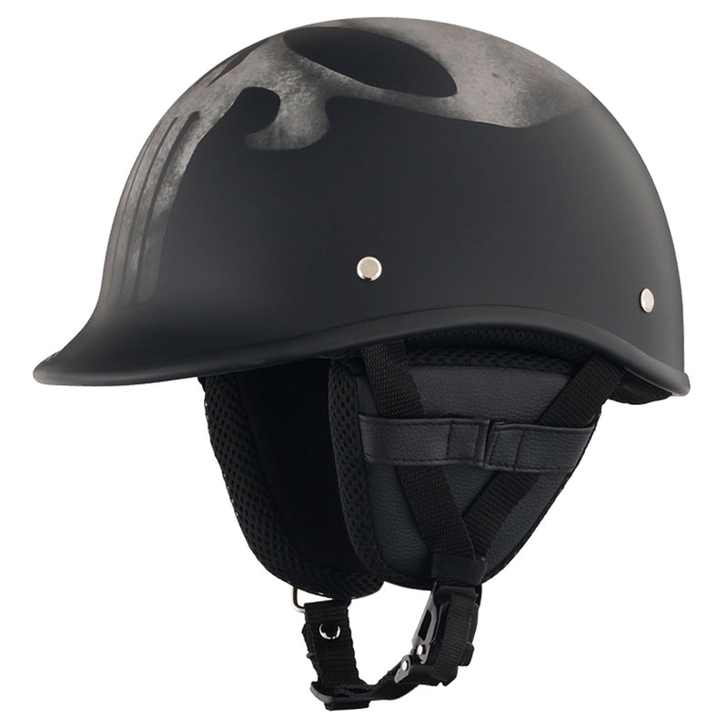 Smallest & Lightest DOT  Polo Helmet - Punisher Style