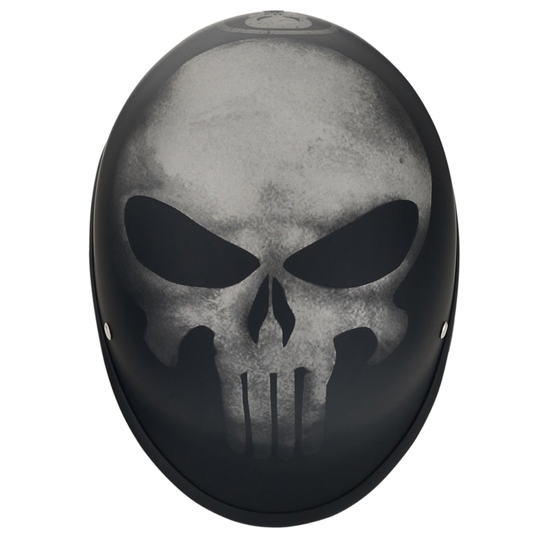 Smallest & Lightest DOT  Polo Helmet - Punisher Style