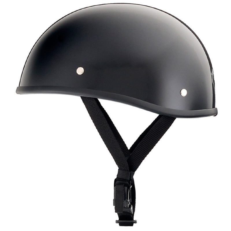 beanie motorcycle half helmet Helmet, Ultra-Thin Comfortable Cruising Low Profile Skull Cap, German Style Novelty Small for Chopper Moped Scooter Motorbike Electric, DOT Approved-A|Small : Automotive Lightest SOA Style DOT Approved Beanie Helmet Chrome Experience the perfect combination of safety and style with the Smallest Daytona Skull Cap Half Helmet