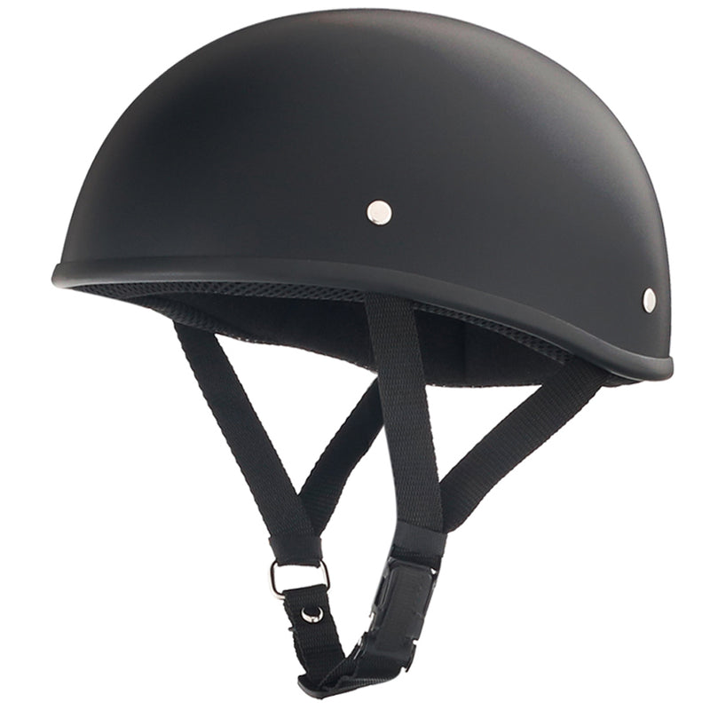 Smallest & Lightest DOT Open Beanie Helmet - Matte Black
