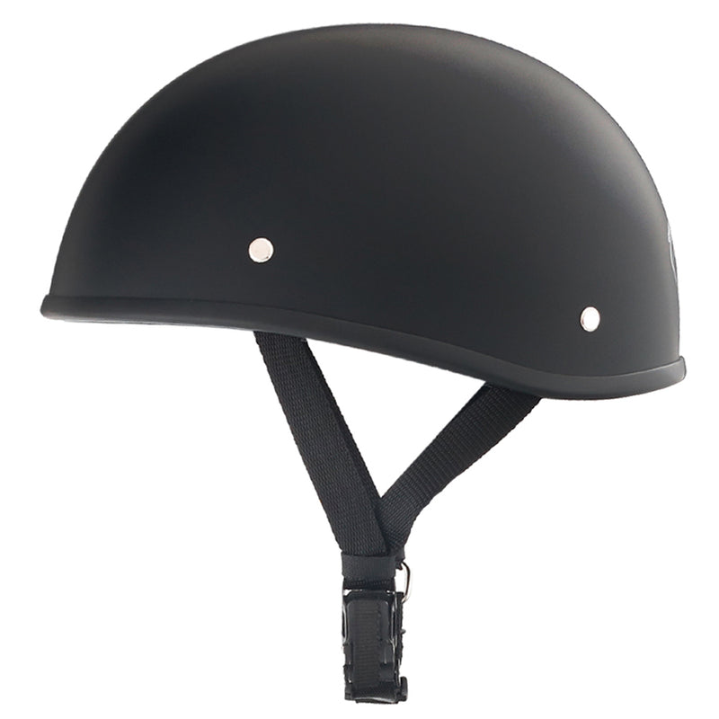 Smallest & Lightest DOT Open Beanie Helmet - Matte Black