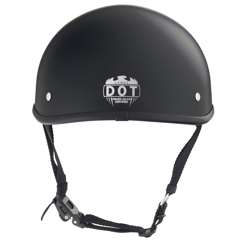 Smallest & Lightest DOT Open Beanie Helmet - Matte Black