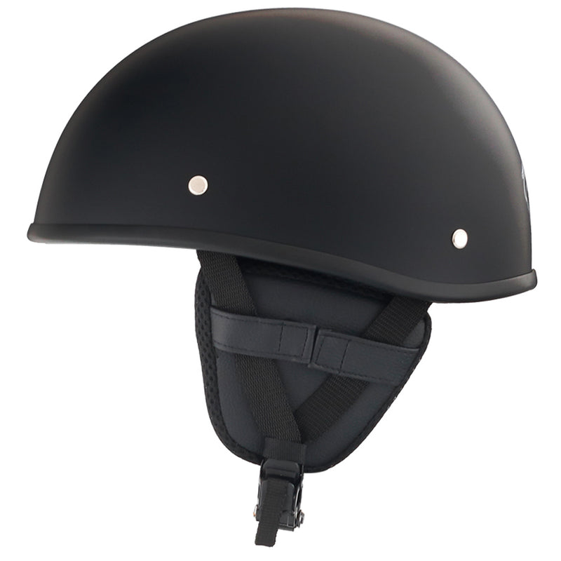Smallest & Lightest DOT Open Beanie Helmet - Matte Black