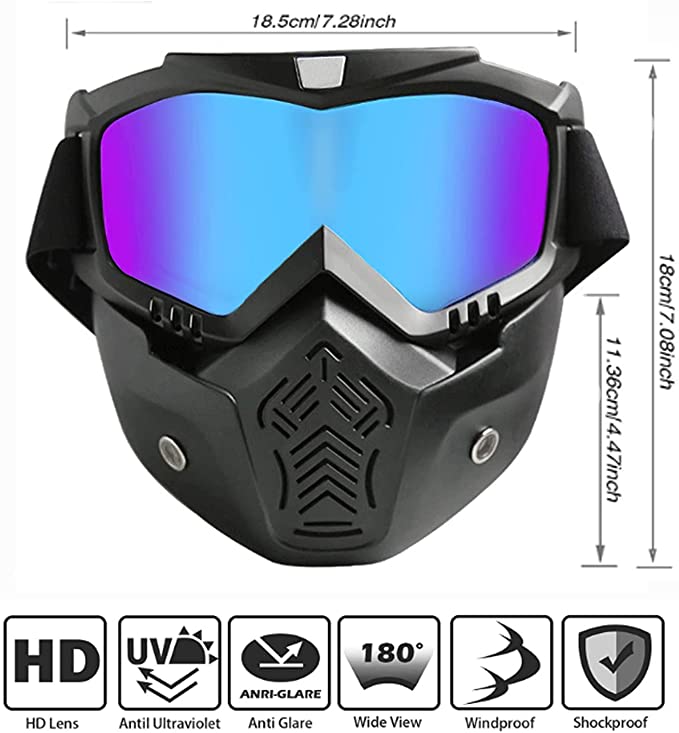 face masks for motorcycle helmets Motorcycle Protective Goggles/Mask — Biker Beanie Helmets
