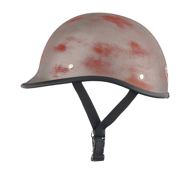 Smallest & Lightest DOT Polo Half Helmet - Rust Black