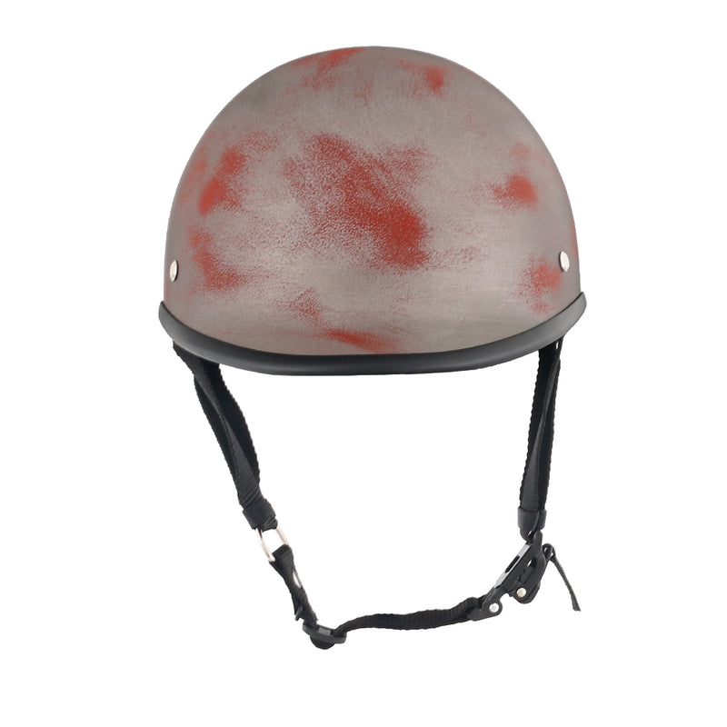 Smallest & Lightest DOT Polo Half Helmet - Rust Black