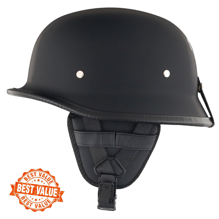 Lightest Matte Black Half Head Motorcycle Helmet