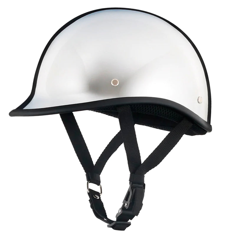 chrome motorcycle helmet German Novelty Chrome Embrace a bold Chrome Skull Motorcycle Helmet -
