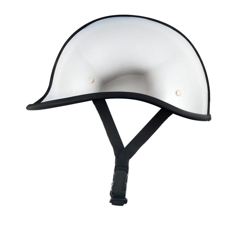 Smallest & Lightest DOT Polo Half Helmet - Chrome