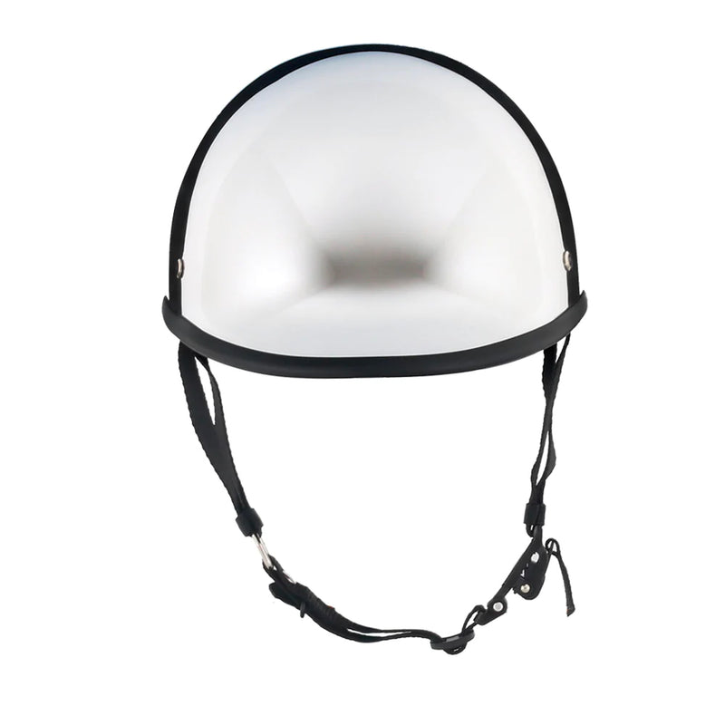 Smallest & Lightest DOT Polo Half Helmet - Chrome