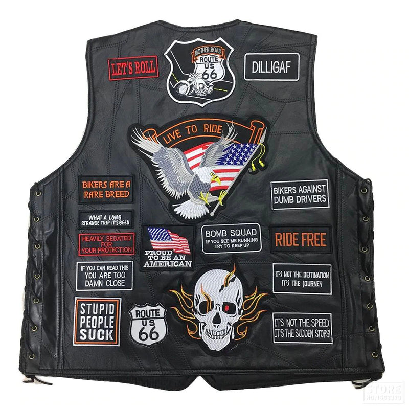 Biker Leather Vest