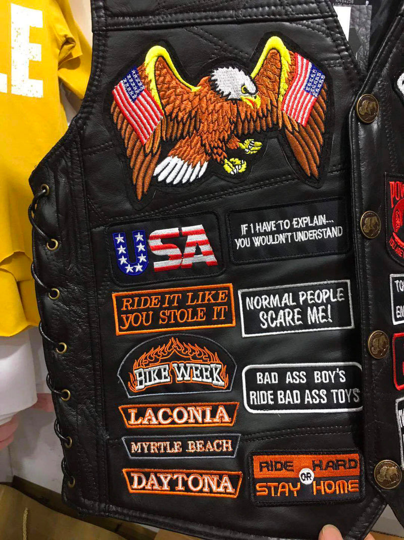 Biker Leather Vest